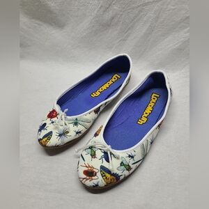 Loudmouth Big Bugs Bella Flat Shoes - Women's Size 6M